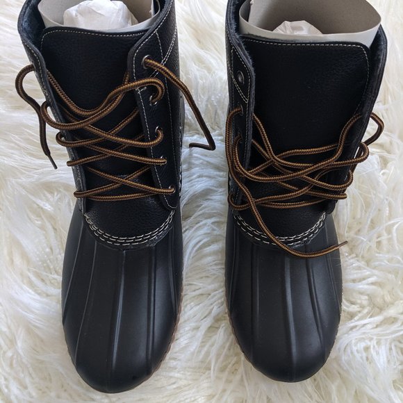New Solo Harry Black Duck Boots left 10/right 12 main image 4